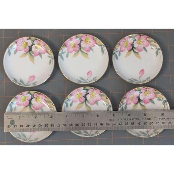 Noritake Azalea Butter Pat Plates Coupe 3 1/4" Porcelain - Picture 10 of 13
